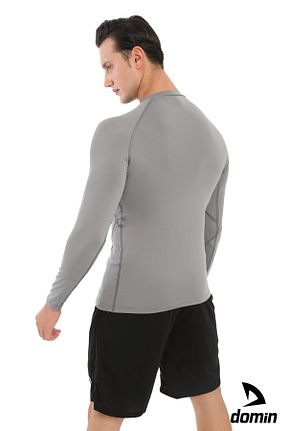 بادی اسپرت طوسی مردانه پلی استر DOMİN SPOR - کد 845744881