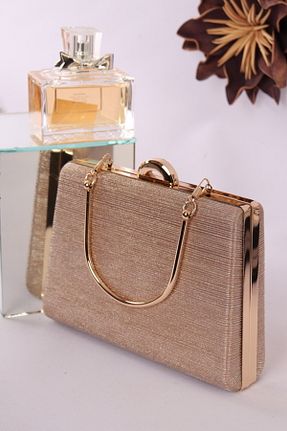 کیف مجلسی متالیک زنانه چرم مصنوعی weem bag - کد 894595554