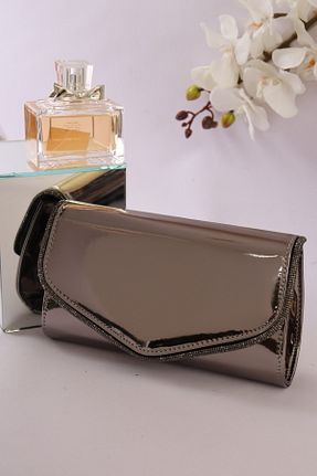 کیف مجلسی طلائی زنانه چرم مصنوعی weem bag - کد 894595551