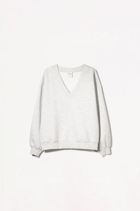 سوئیشرت طوسی زنانه Comfort Bershka - کد 894590757