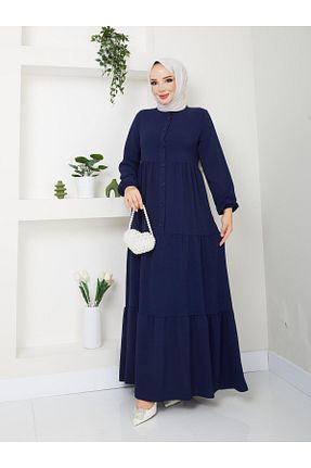 لباس حجاب سرمه ای زنانه لباس پیراهنی Rema - کد 894589923