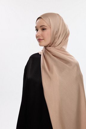 شال قهوه ای زنانه پنبه پلی استر cs camellia scarf - کد 894594543