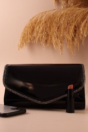 کیف مجلسی مشکی زنانه چرم مصنوعی weem bag - کد 894595340