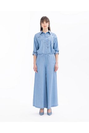 شلوار جین آبی زنانه پاچه تنگ SEÇİL - کد 896229800