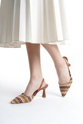 کفش پاشنه بلند کلاسیک قهوه ای زنانه چرم مصنوعی Shoesers - کد 894602526