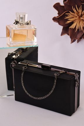کیف مجلسی مشکی زنانه چرم مصنوعی weem bag - کد 894594628