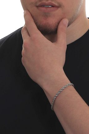 دستبند استیل (فولاد) مردانه استیل (فولاد) LABALABA - کد 894647785