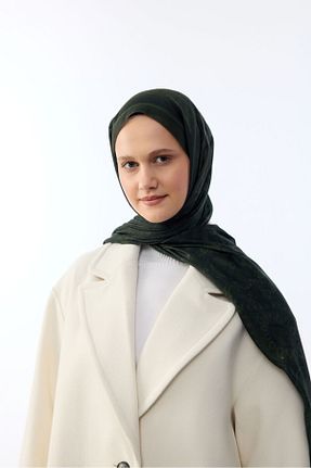 شال سبز زنانه پنبه ای cs camellia scarf - کد 894606171