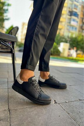 کفش اسنیکر مشکی مردانه بند دار BPM - کد 894682052