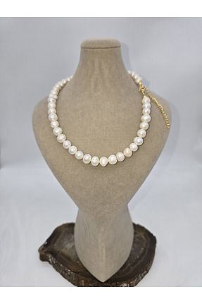 گردنبند مروارید سفید NBS Beautiful Naturel Stones - کد 894682053