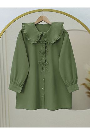 پیراهن خاکی زنانه رگولار Modamorfo - کد 894686643