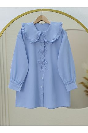 پیراهن آبی زنانه رگولار Modamorfo - کد 894686106
