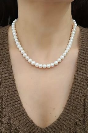 گردنبند مروارید سفید NBS Beautiful Naturel Stones - کد 894713810