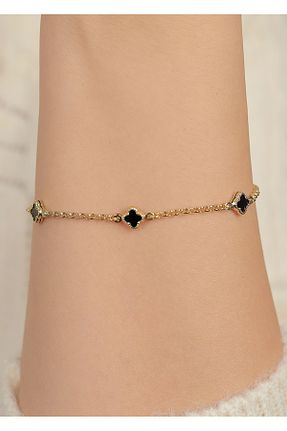 دستبند طلا سبز زنانه 14 عیار kuyumcu nurettin - کد 874612960