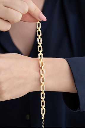 دستبند نقره سفید زنانه 925 عیار Silvano Jewelry - کد 893790033