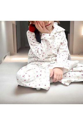ست لباس راحتی سفید بچه گانه گلدار Genel Markalar - کد 896490016