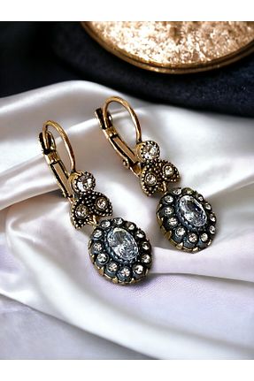 گوشواره جواهر سفید زیرکن FAYRA ACCESSORIES - کد 823559251