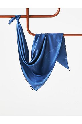 روسری آبی پلی استر Kayra - کد 894762050
