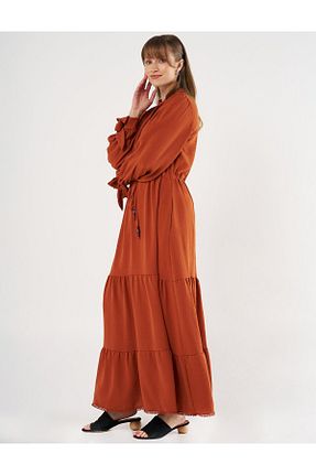 لباس حجاب نارنجی زنانه رگولار Kayra - کد 894762079