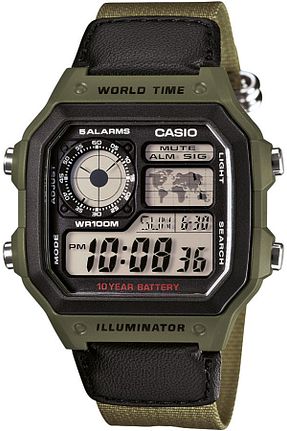 ساعت مچی سبز مردانه 41-45 میلی متر Casio - کد 1976851