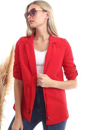 کت قرمز زنانه رگولار Cotton Mood - کد 46624247