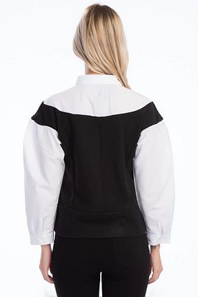 بلوز مشکی زنانه ساده Cotton Mood - کد 3872152