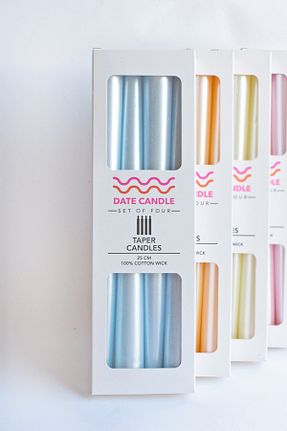 شمع متالیک Kokusuz Date Candle - کد 894783781
