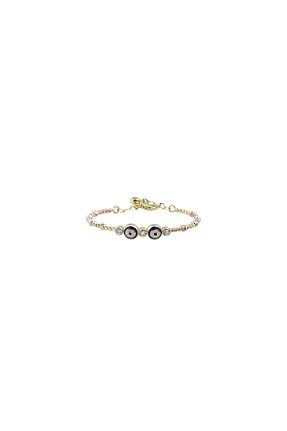 دستبند طلا زرد بچه گانه 14 عیار Safir Kuyumculuk - کد 651144140