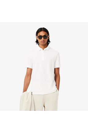 پولوشرت سفید مردانه پنبه ای Lacoste - کد 3071330