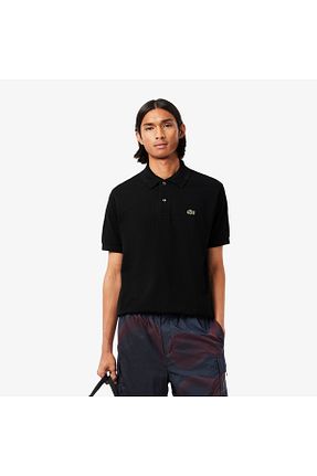 پولوشرت مشکی مردانه پنبه ای Lacoste - کد 3070087