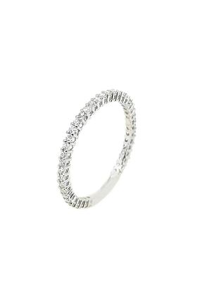 انگشتر برلیان سفید 14 عیار Safir Kuyumculuk - کد 32357405