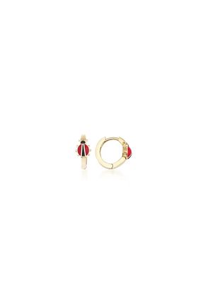 گوشواره طلا زرد بچه گانه 14 عیار Safir Kuyumculuk - کد 378477021