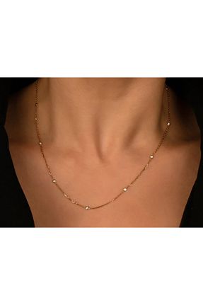 گردنبند الماس صورتی 0,21 - 0,50 Safir Kuyumculuk - کد 32026292