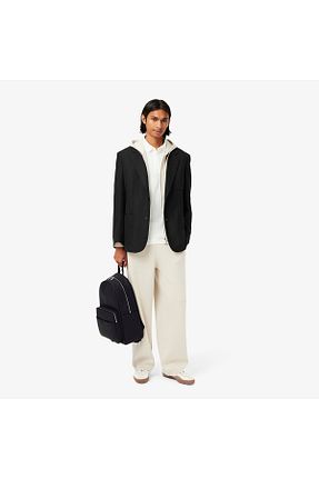 کیف دوشی مشکی مردانه پلی اورتان Lacoste - کد 778287938