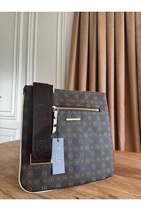 کیف دوشی قهوه ای زنانه چرم مصنوعی BAGS - کد 894842476