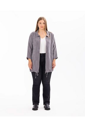 کلاه و ابایا طوسی زنانه سایز بزرگ Genel Markalar - کد 835860341