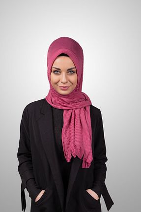 شال صورتی زنانه پنبه ای Şalcenneti.com - کد 894898694