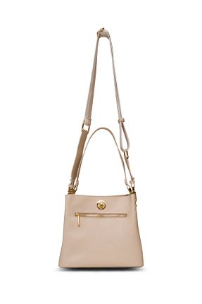 کیف دوشی بژ زنانه چرم مصنوعی U.S. Polo Assn. - کد 894904750