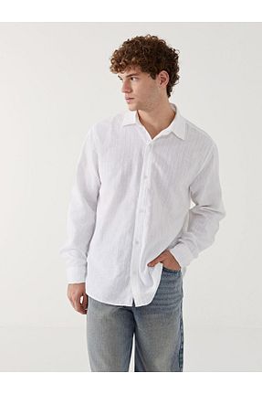پیراهن سفید مردانه رگولار LC Waikiki - کد 896494638