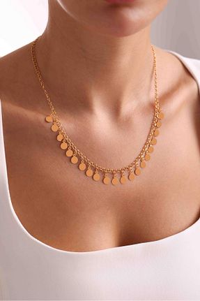 گردنبند طلا زرد زنانه 14 عیار Bayar Gold - کد 896497947
