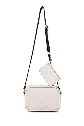 کیف پستچی سفید زنانه چرم مصنوعی U.S. Polo Assn. - کد 894897716