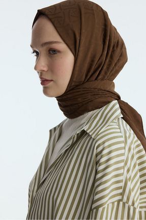 شال قهوه ای زنانه cs camellia scarf - کد 894899938