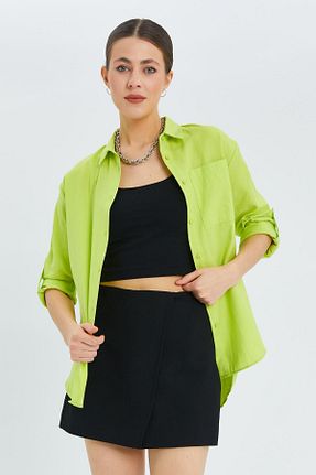 پیراهن سبز زنانه رگولار Mixray - کد 894837832