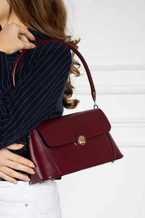کیف دستی زرشکی زنانه سایز متوسط winnest bag - کد 894921881