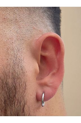 گوشواره استیل (فولاد) متالیک زنانه استیل ضد زنگ Piercing Market Steel & Silver - کد 770070732