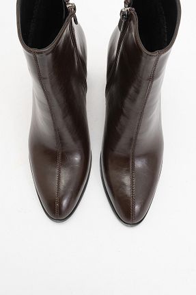 بوت / نیم بوت قهوه ای زنانه چرم مصنوعی luvishoes - کد 870063498