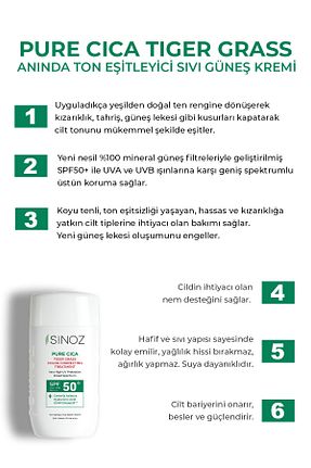 کرم ضد آفتاب صورت SPF 50 + Sinoz - کد 817876181