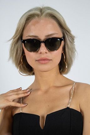 عینک آفتابی مشکی مردانه UV400 Vogue - کد 762330090
