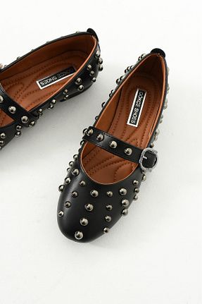 بابت مشکی زنانه چرم لاکی Gökçe Shoes - کد 892664832
