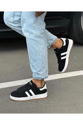 کفش اسنیکر مشکی زنانه بند دار Big Sole Step - کد 892661603